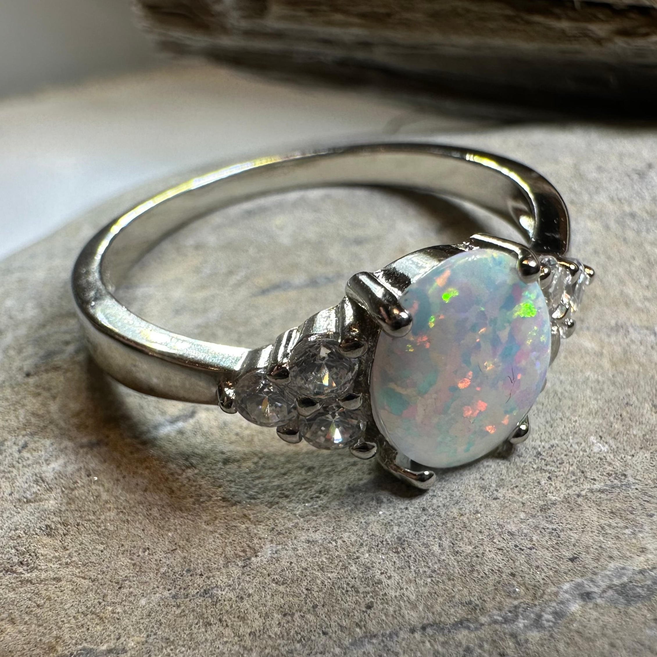 Katerina Opal Celtic Ring