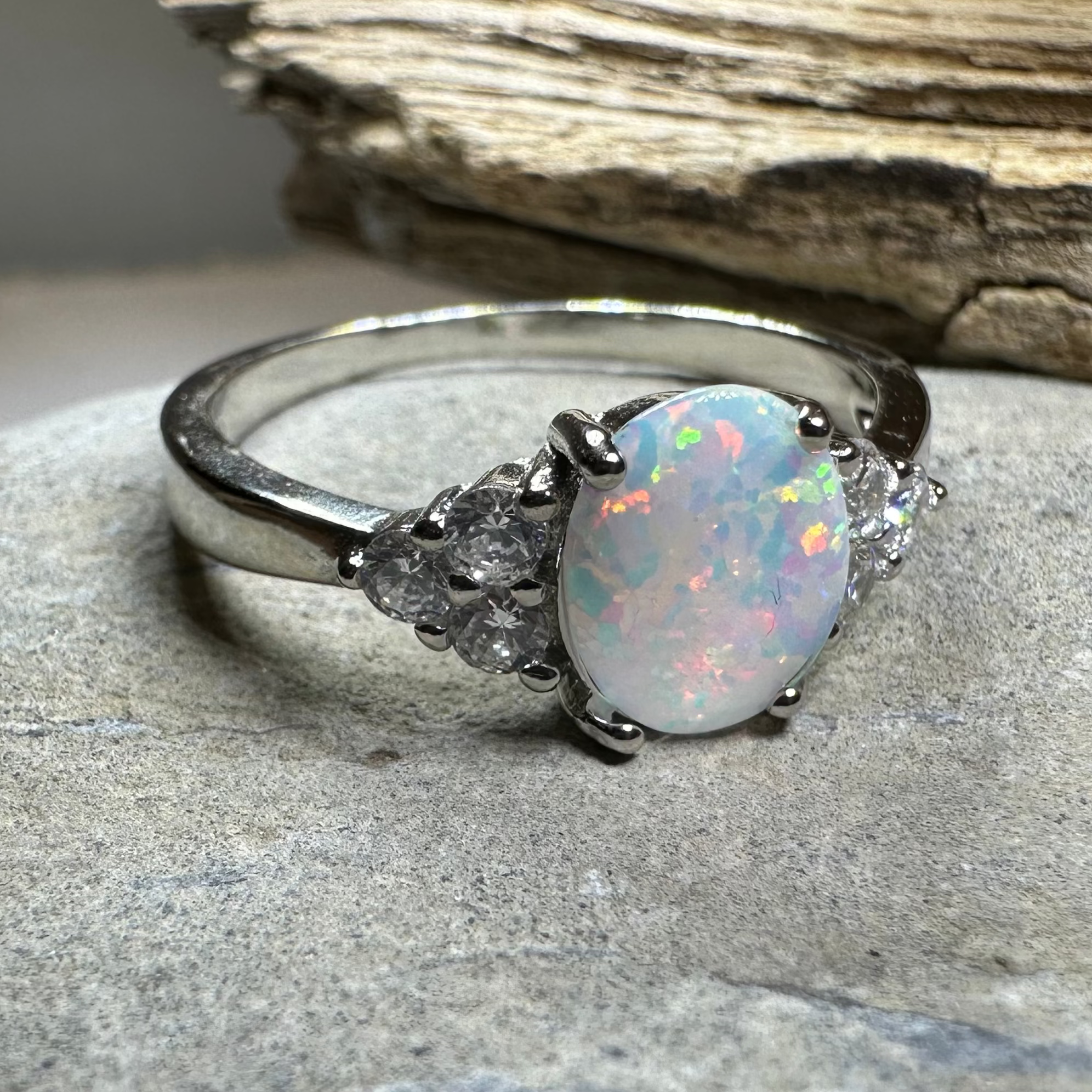Katerina Opal Celtic Ring