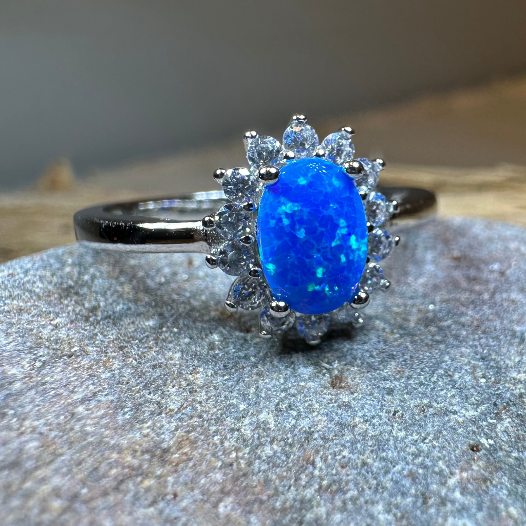 Leanni Opal Celtic Ring
