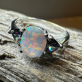 Aubrette Opal Celtic Ring