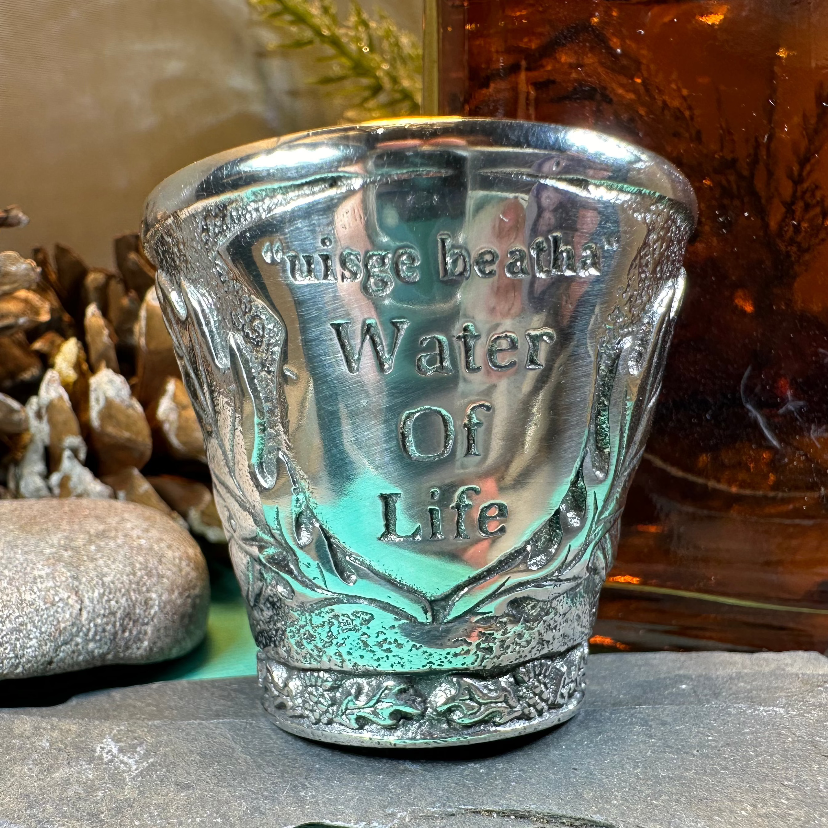 Water of Life Scotch Whisky Wee Dram Cup