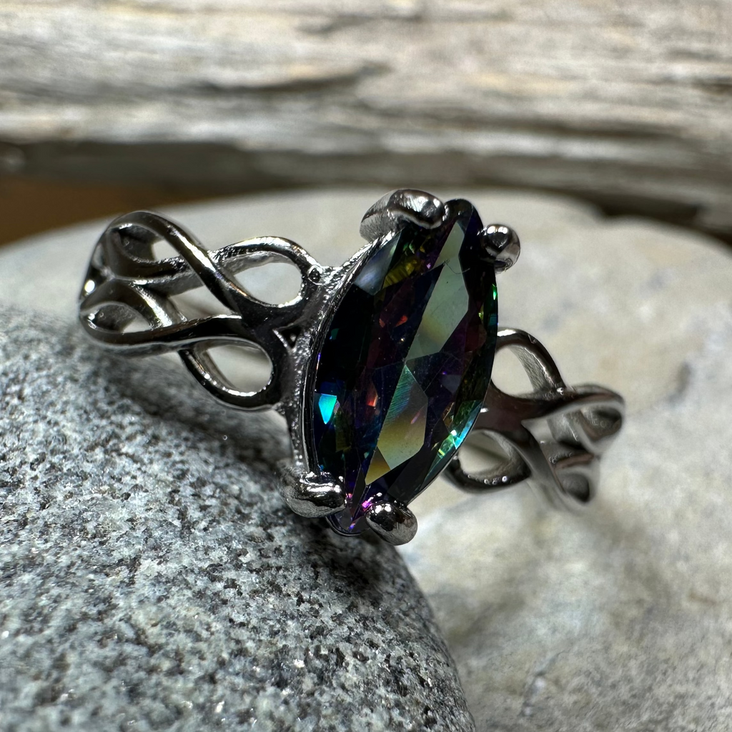 Eloise Celtic Mystic Topaz Ring