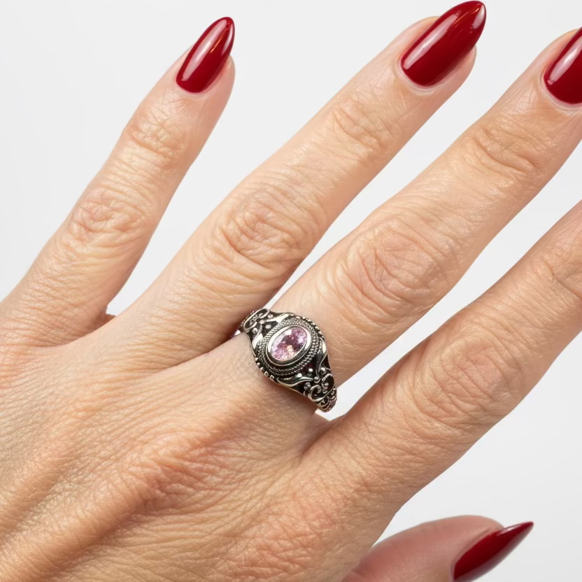 Romantic Celtic Knot Ring in Sterling Silver