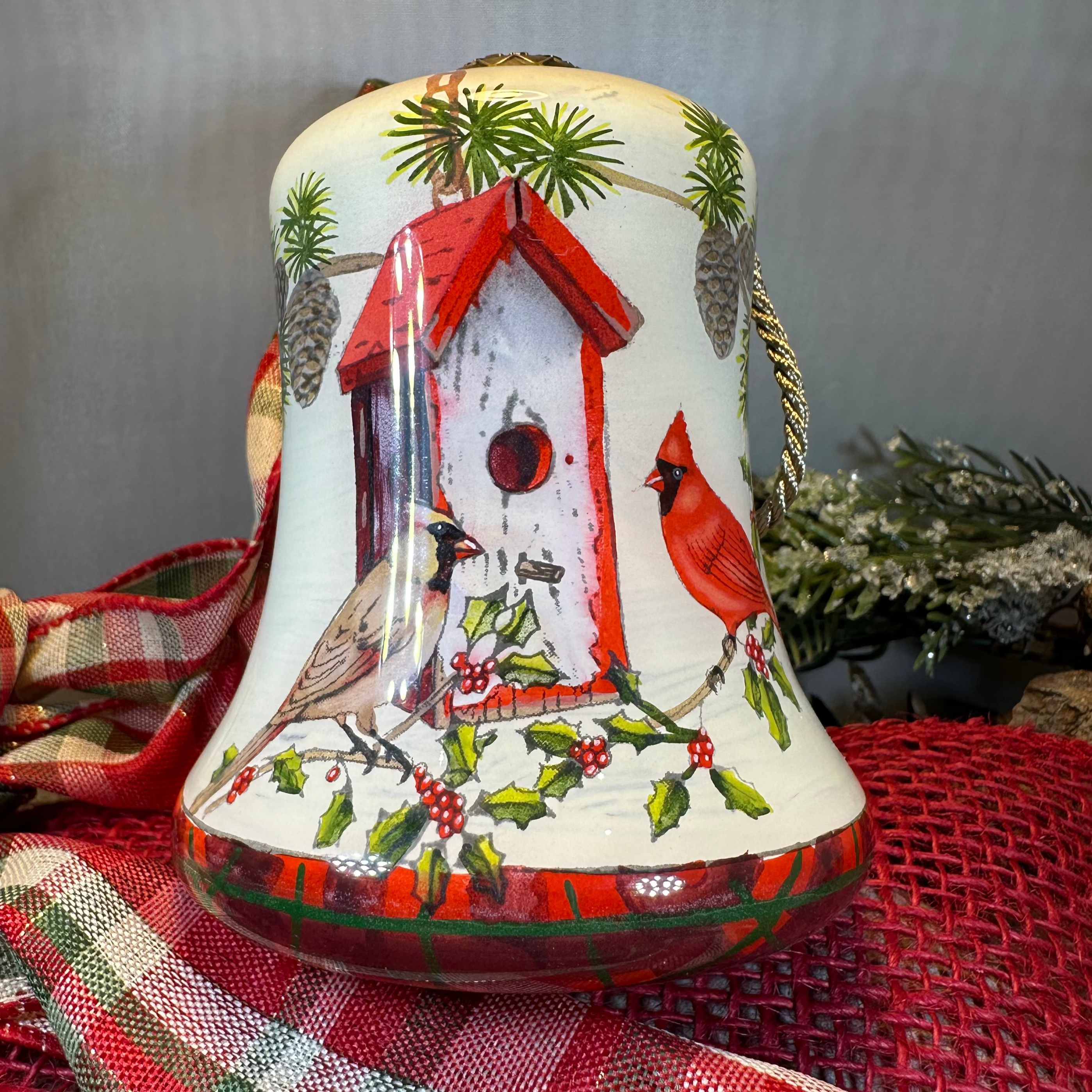Scottish Home Tweet Home Cardinals Ornament