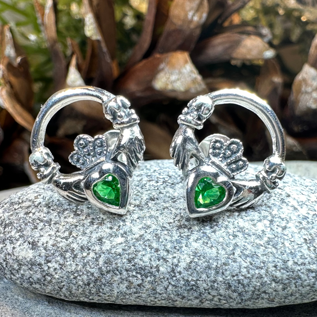 Cheerful Irish Claddagh Earrings