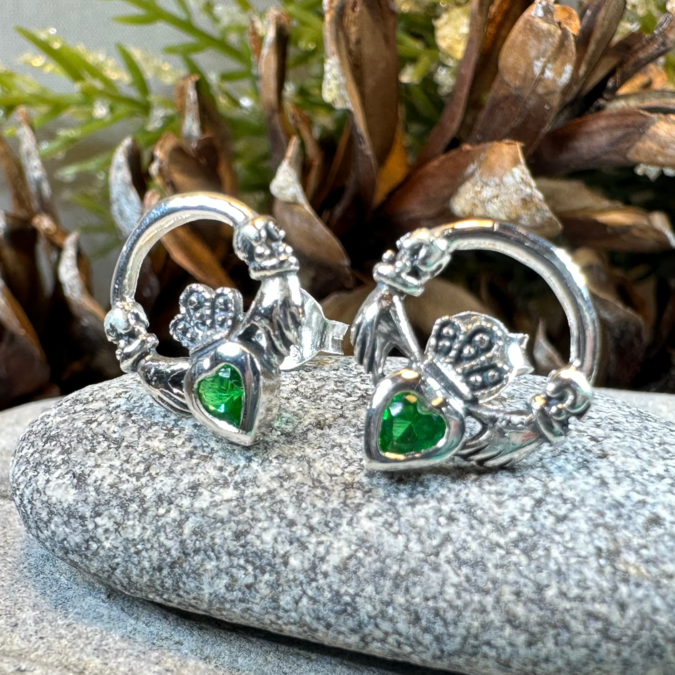 Cheerful Irish Claddagh Earrings
