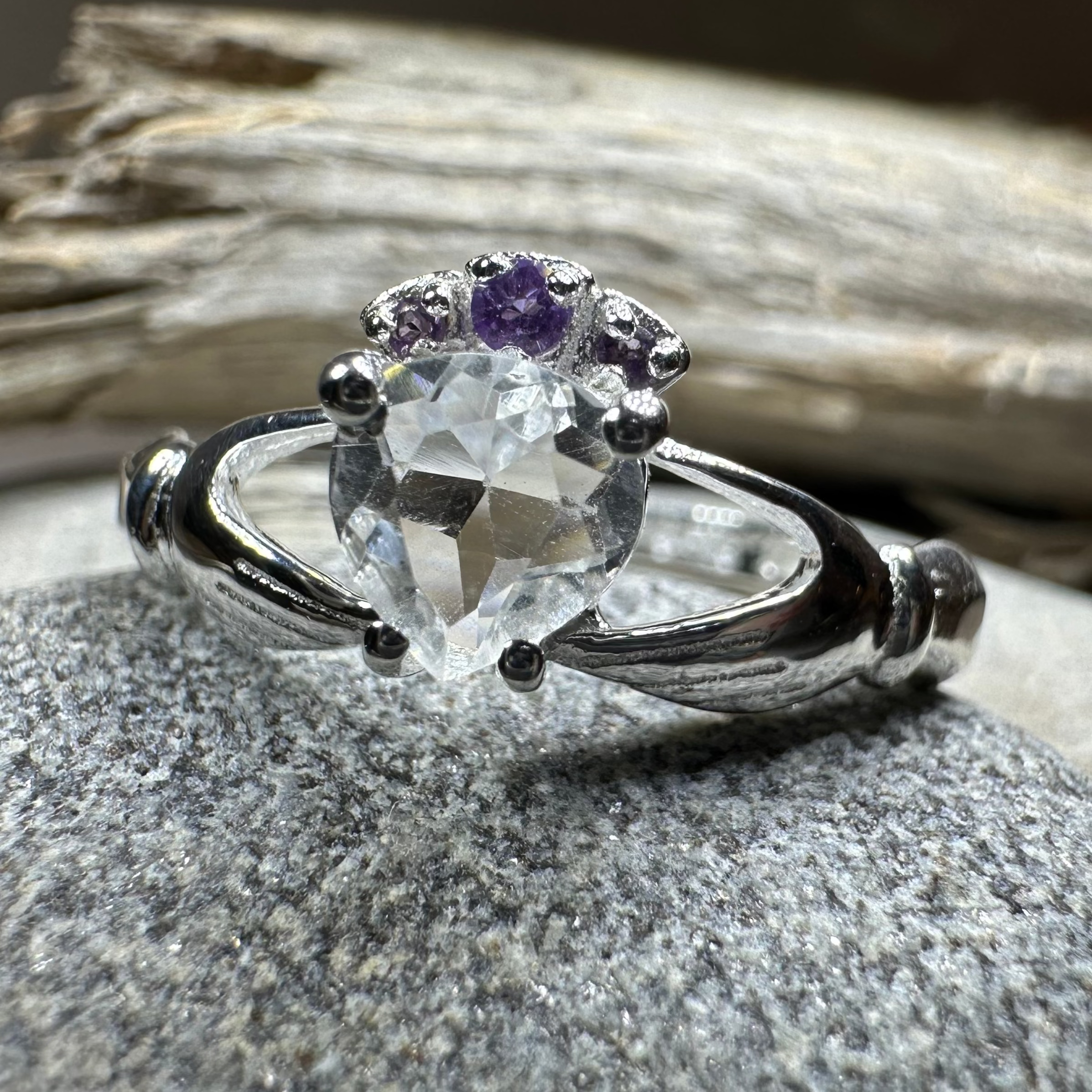Ardor Irish Claddagh Ring in Sterling Silver