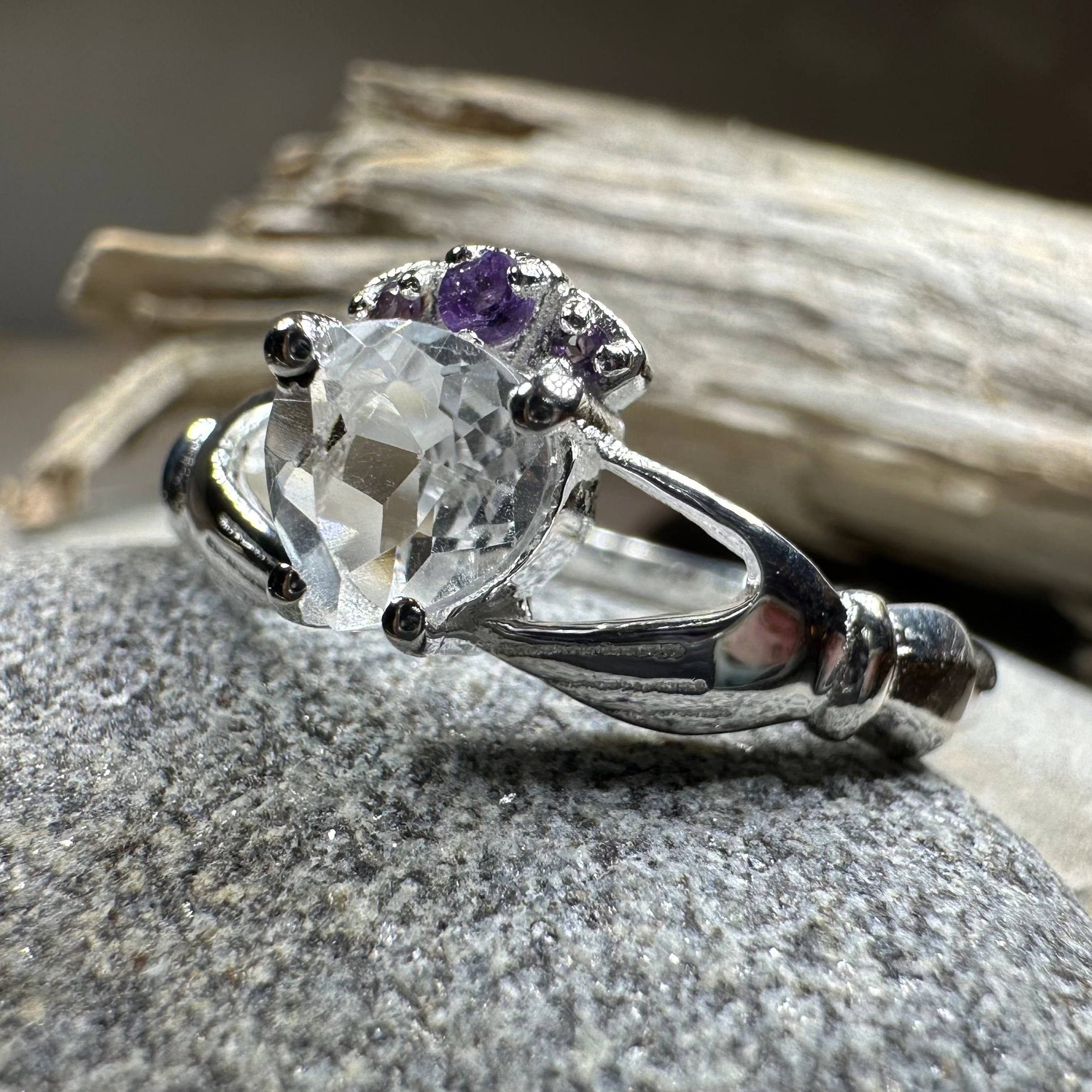 Ardor Irish Claddagh Ring in Sterling Silver