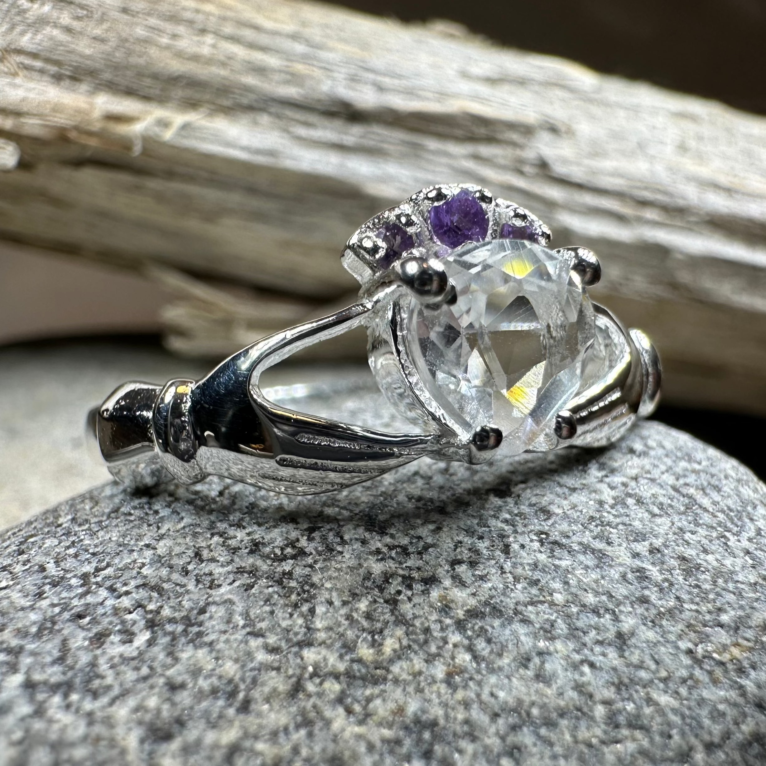 Ardor Irish Claddagh Ring in Sterling Silver