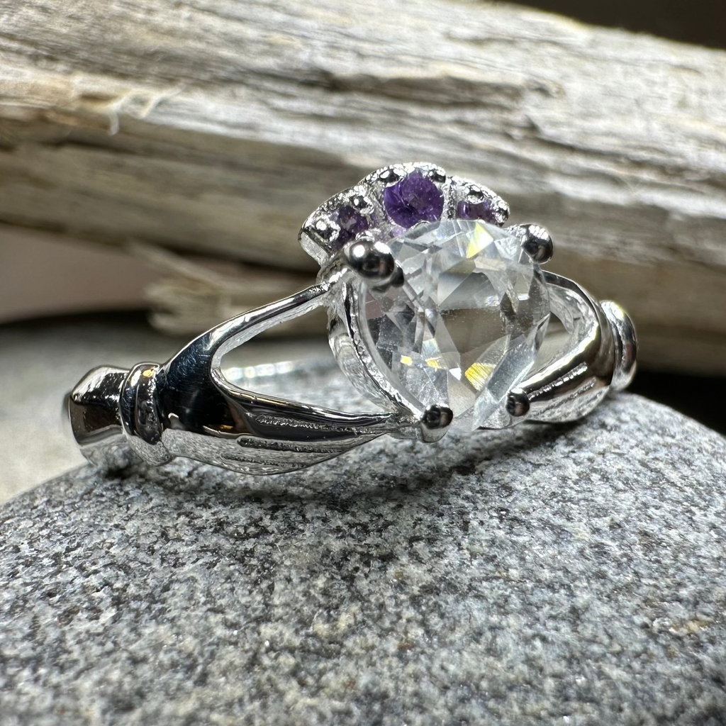 Ardor Irish Claddagh Ring in Sterling Silver