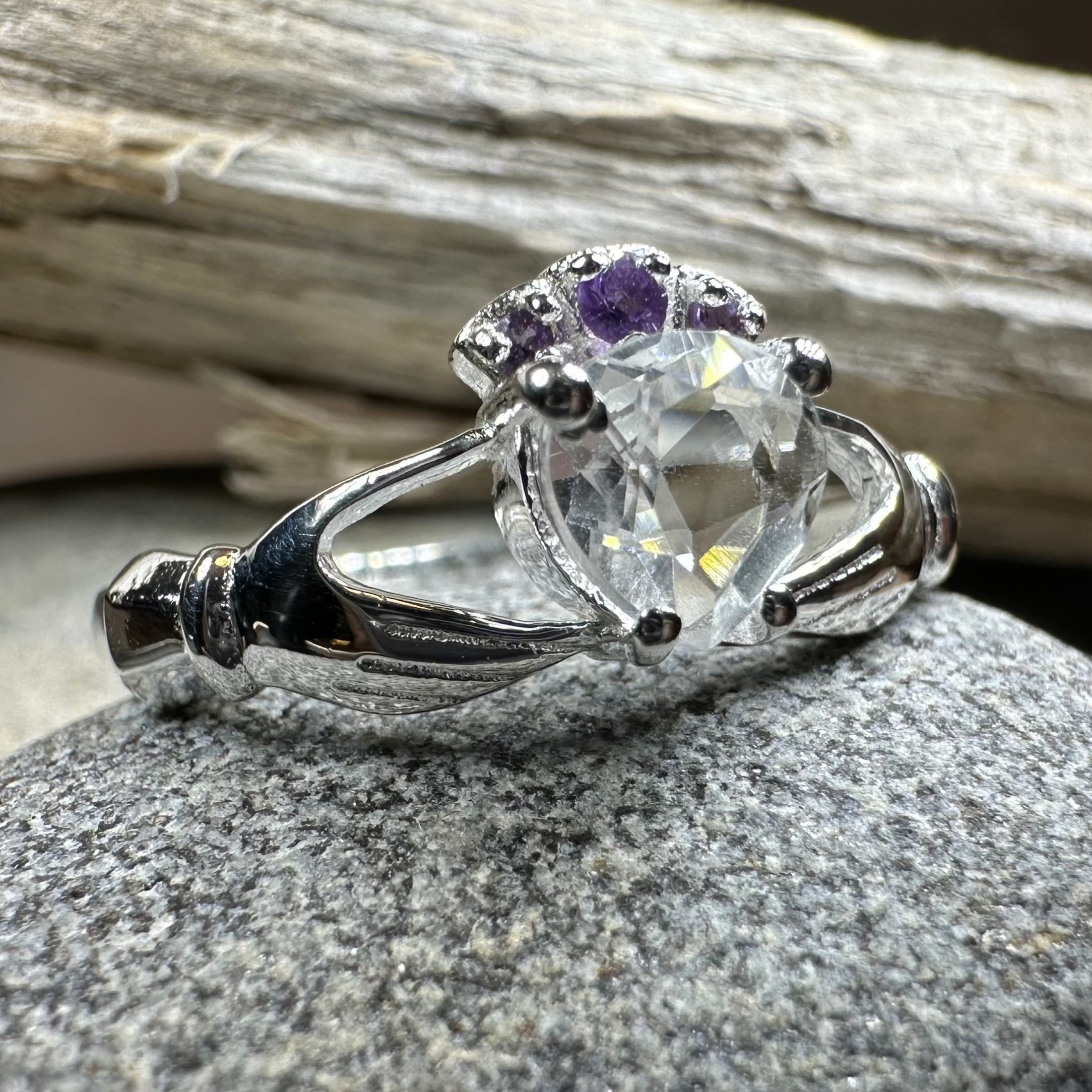 Ardor Irish Claddagh Ring in Sterling Silver