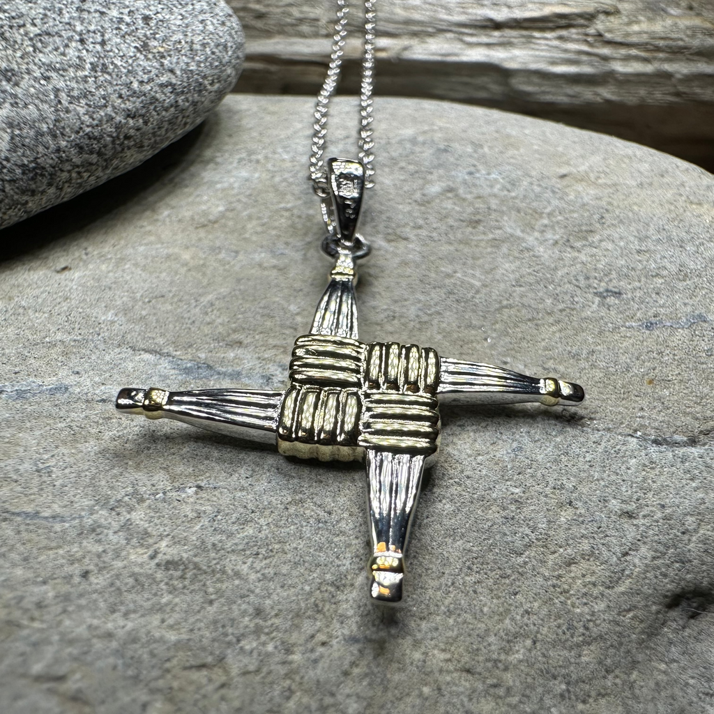Irish Saint Brigid Cross Necklace - Handmade in Ireland