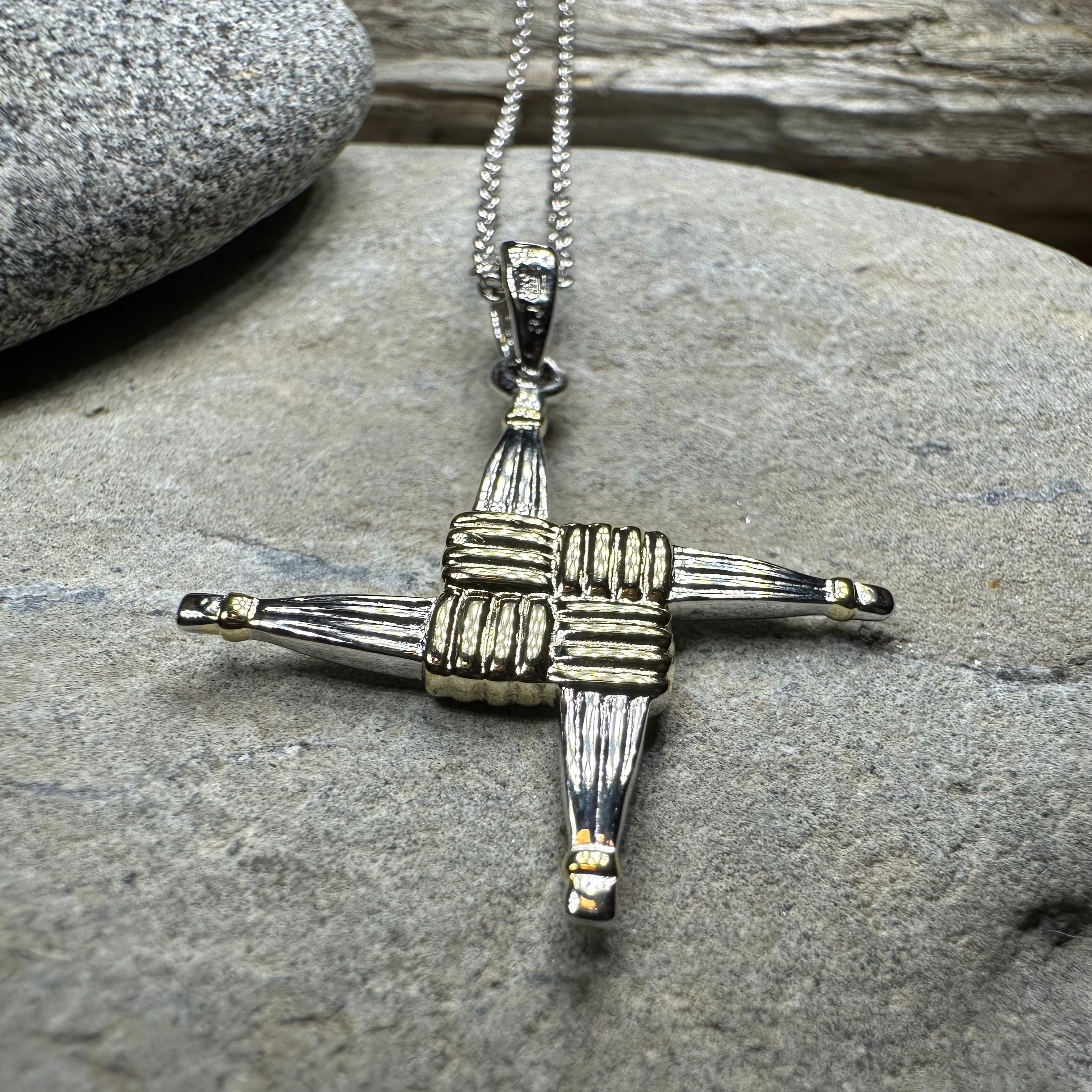 Irish Saint Brigid Cross Necklace - Handmade in Ireland