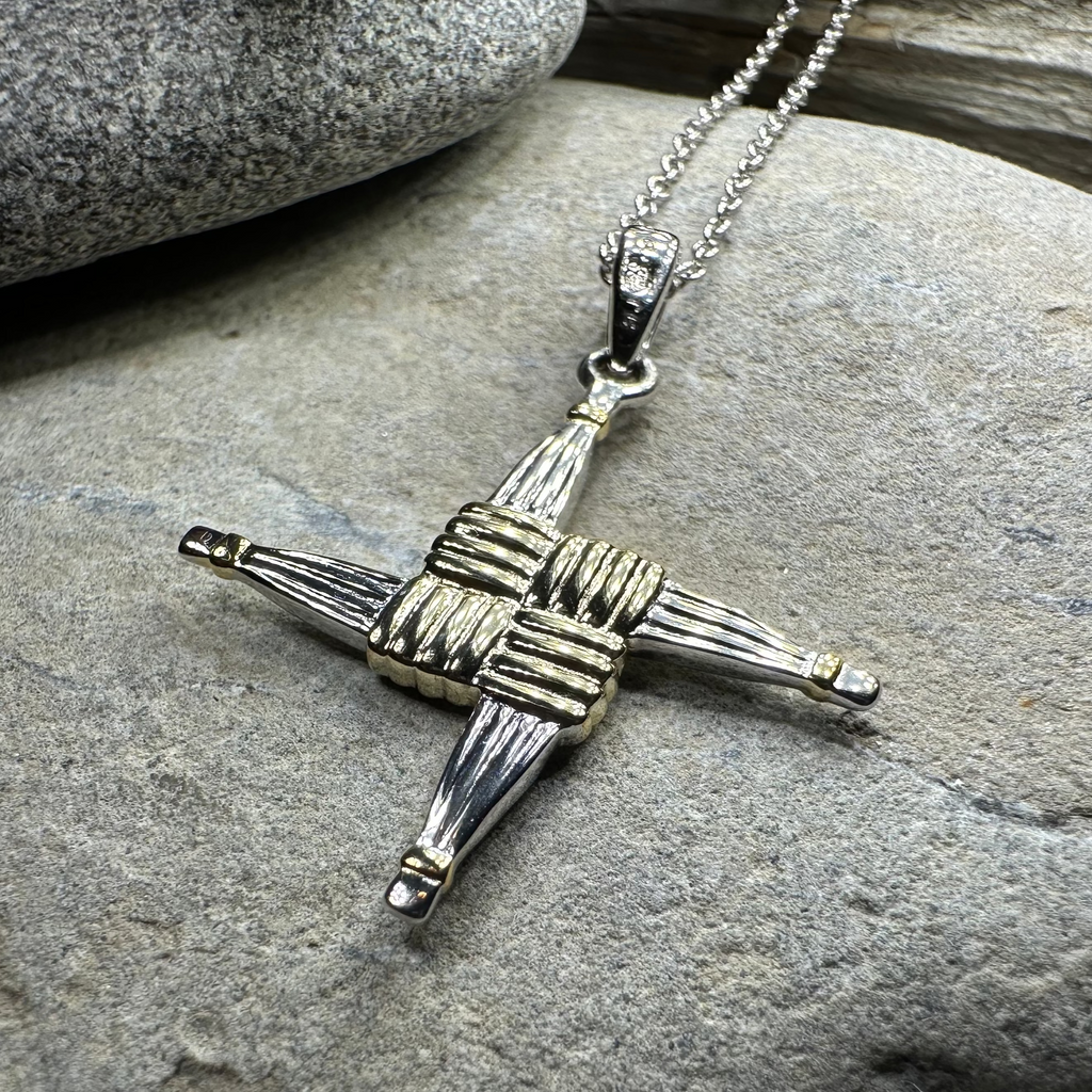 Irish Saint Brigid Cross Necklace - Handmade in Ireland