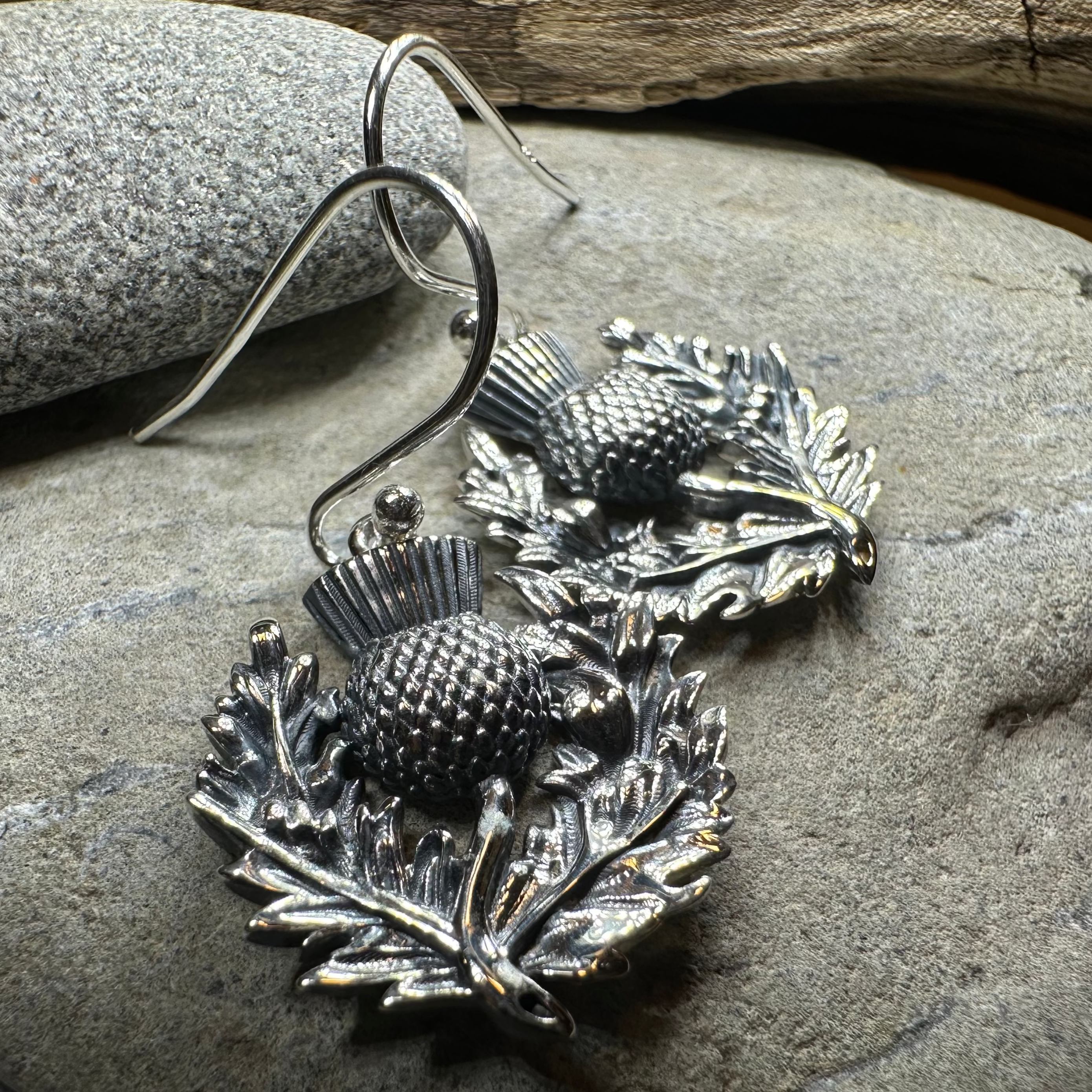 Blaine Scottish Thistle Earrings for Women