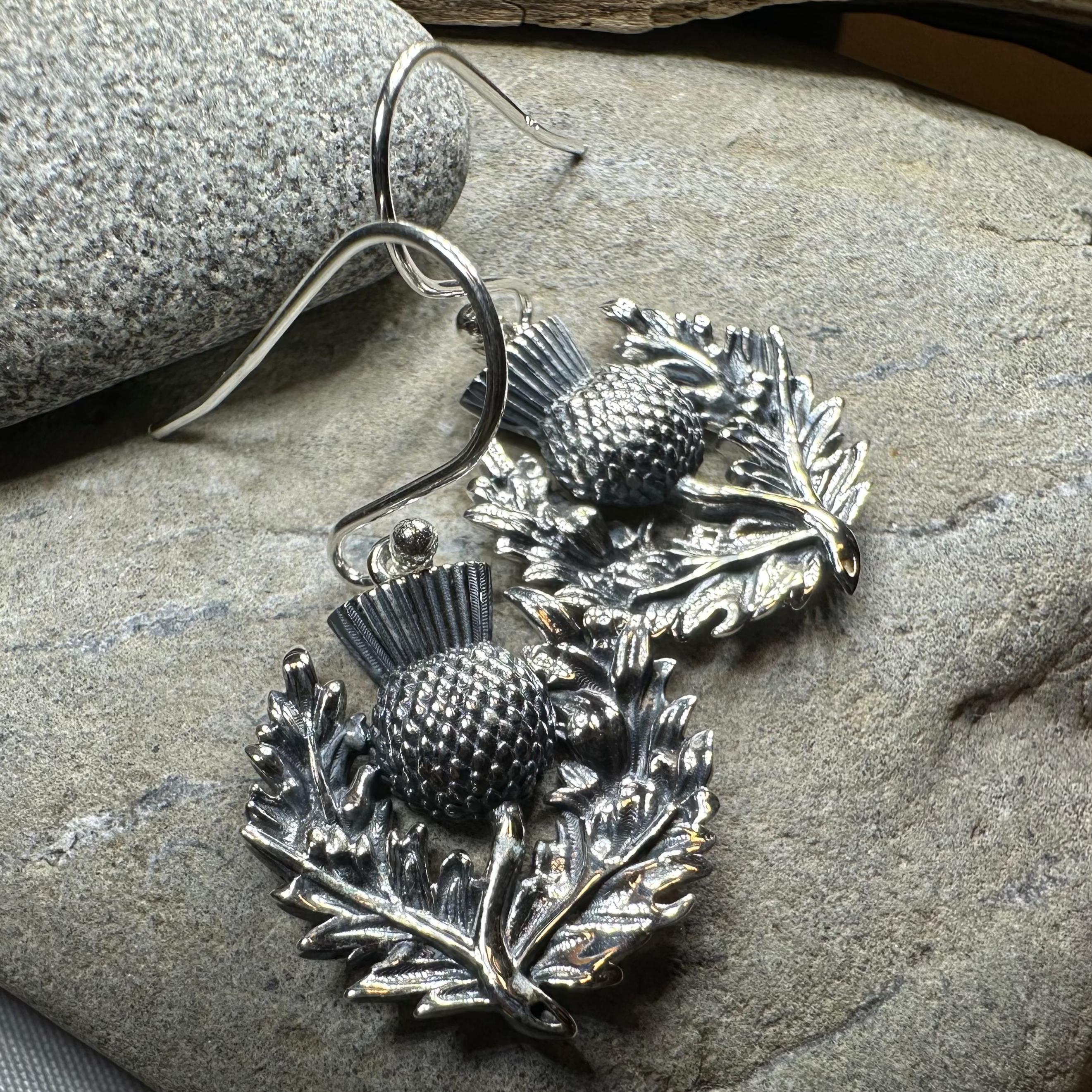 Blaine Scottish Thistle Earrings for Women