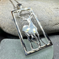 Serene Beauty of the Stag Necklace - Made in Scotland