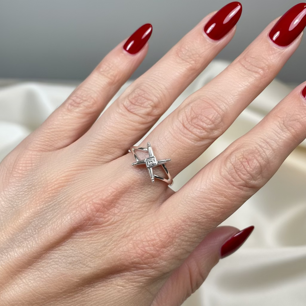 Irish Saint Brigid's Cross Ring in Sterling Silver