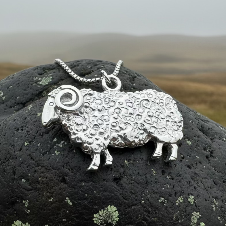 Marigold Sheep Necklace for Women - Handmade in Scotland