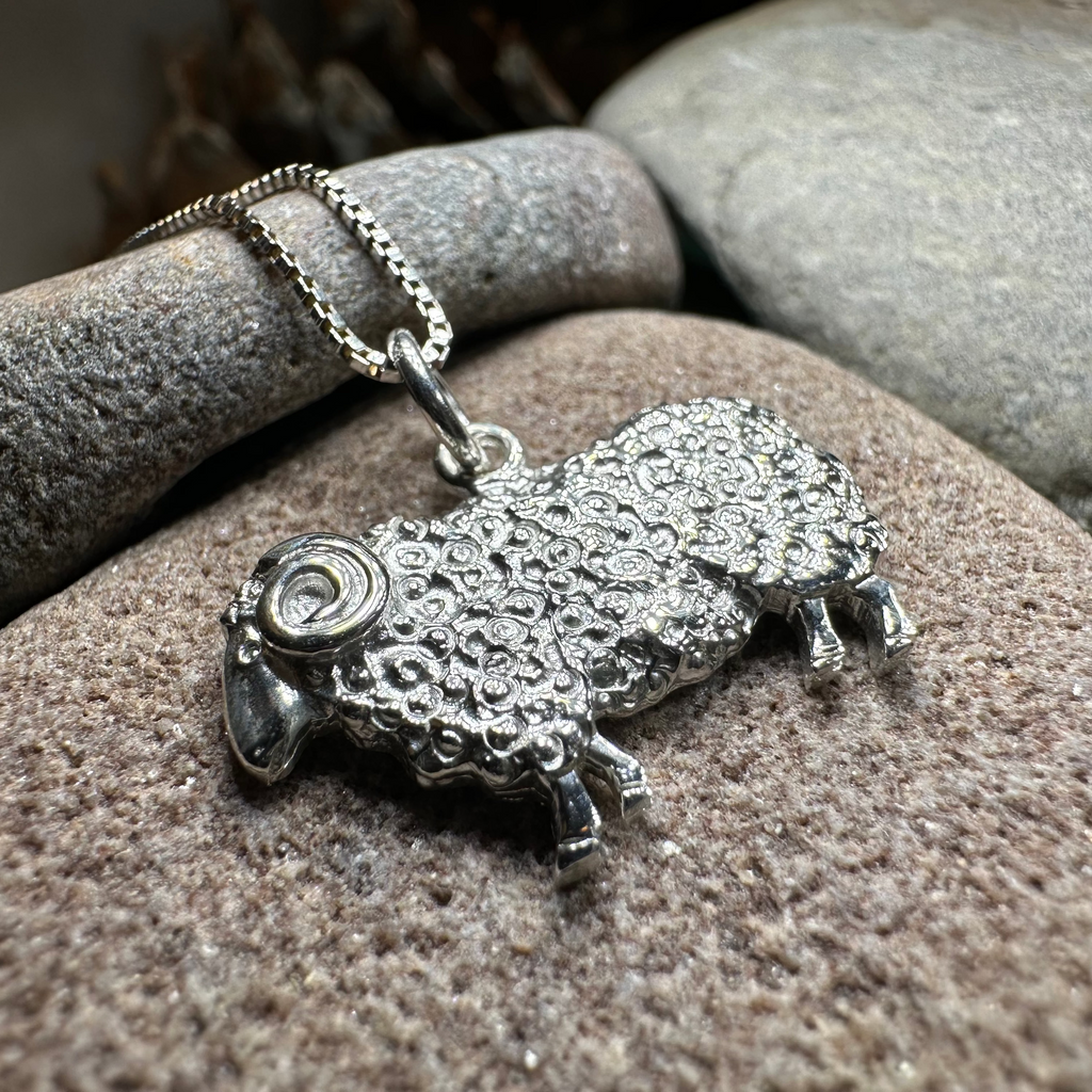 Marigold Sheep Necklace for Women - Handmade in Scotland