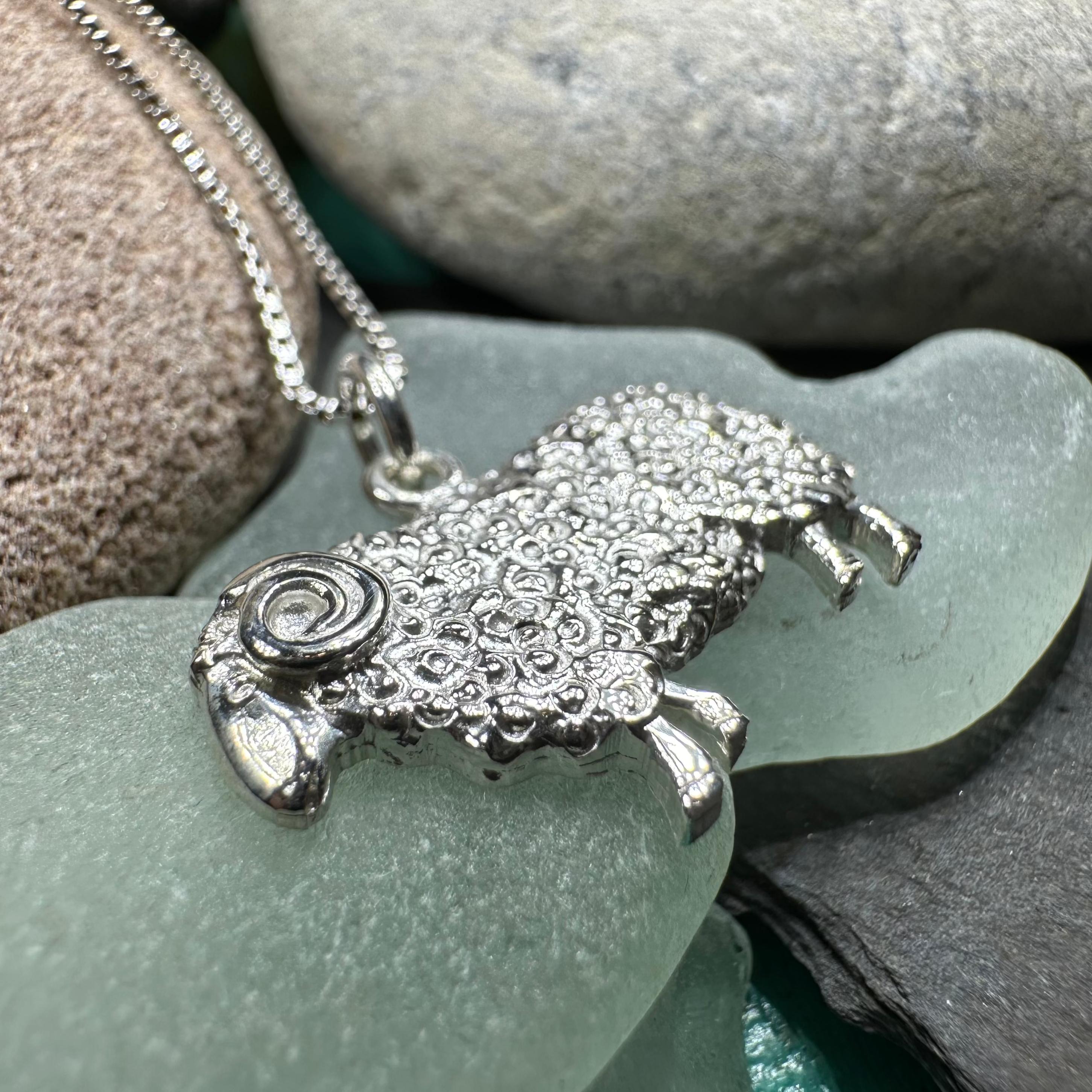 Marigold Sheep Necklace for Women - Handmade in Scotland