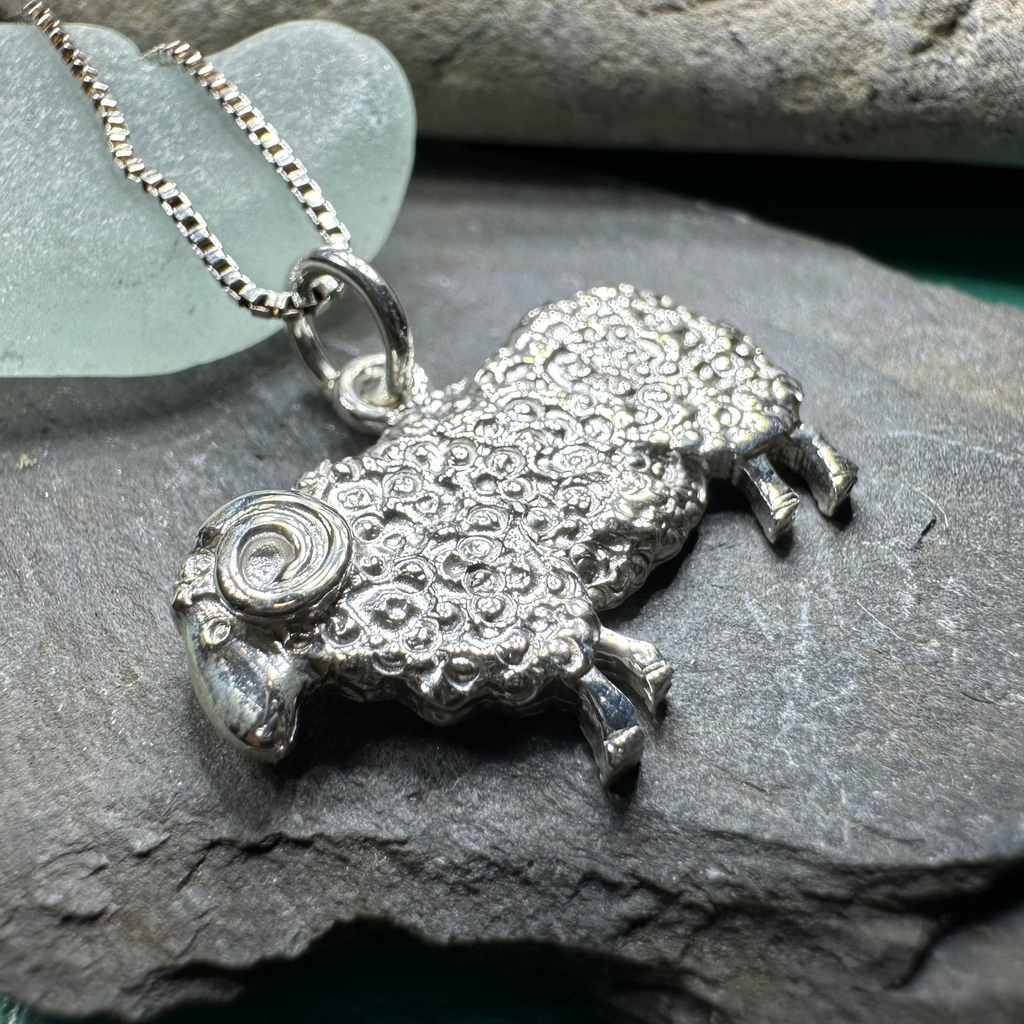 Marigold Sheep Necklace for Women - Handmade in Scotland