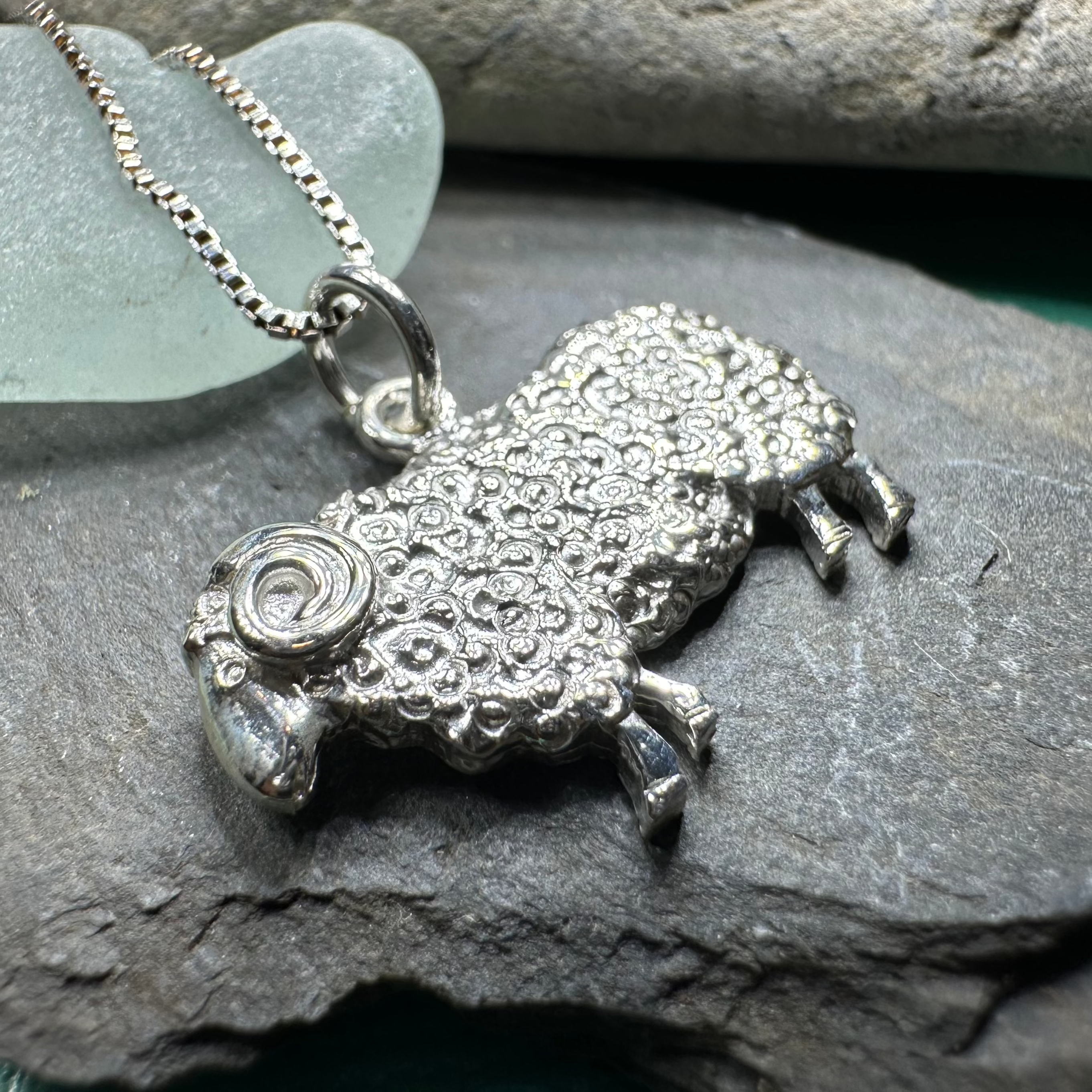 Marigold Sheep Necklace for Women - Handmade in Scotland