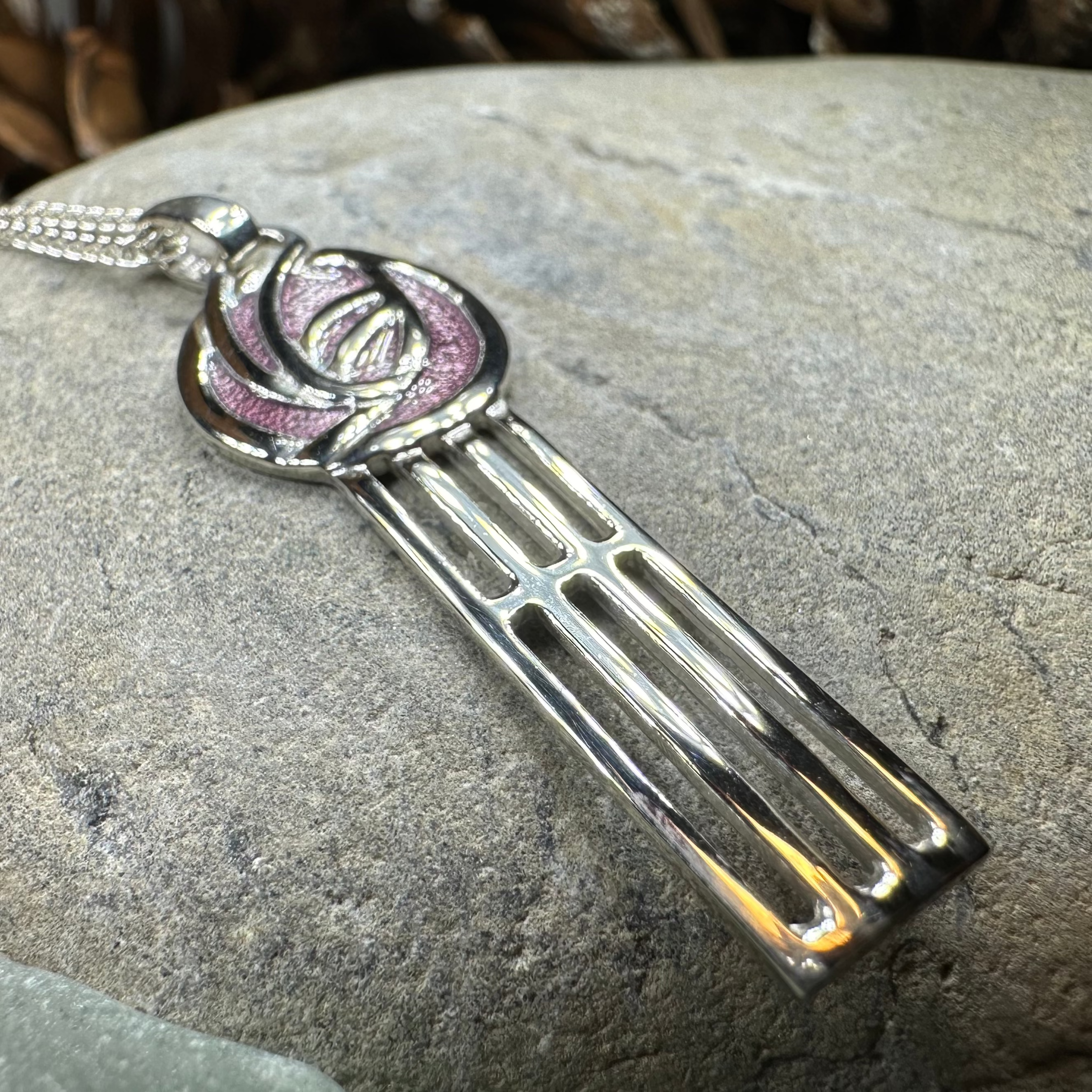 Mackintosh Beauty Rose Necklace - Made in Scotland