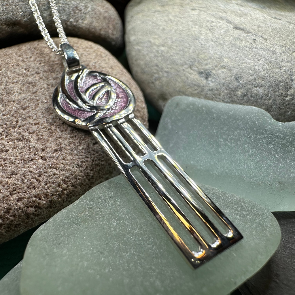 Mackintosh Beauty Rose Necklace - Made in Scotland