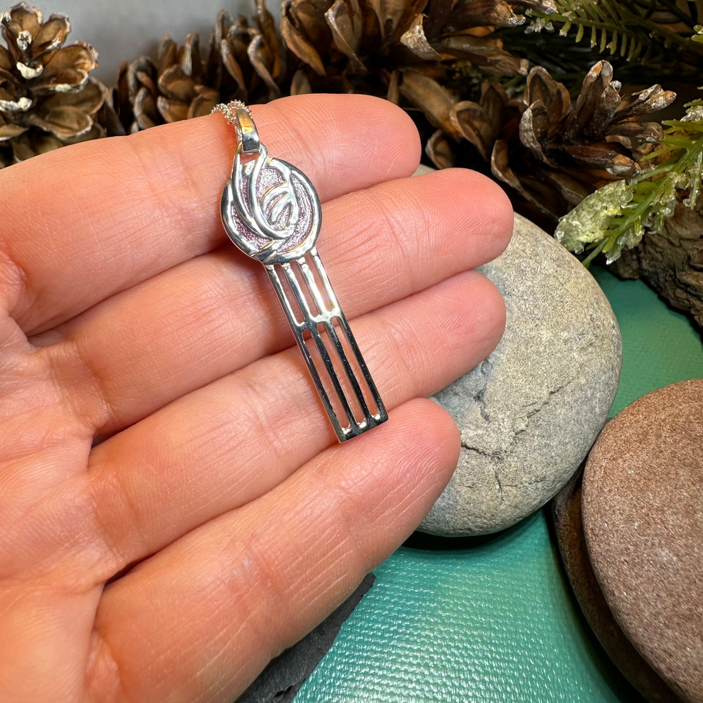 Mackintosh Beauty Rose Necklace - Made in Scotland