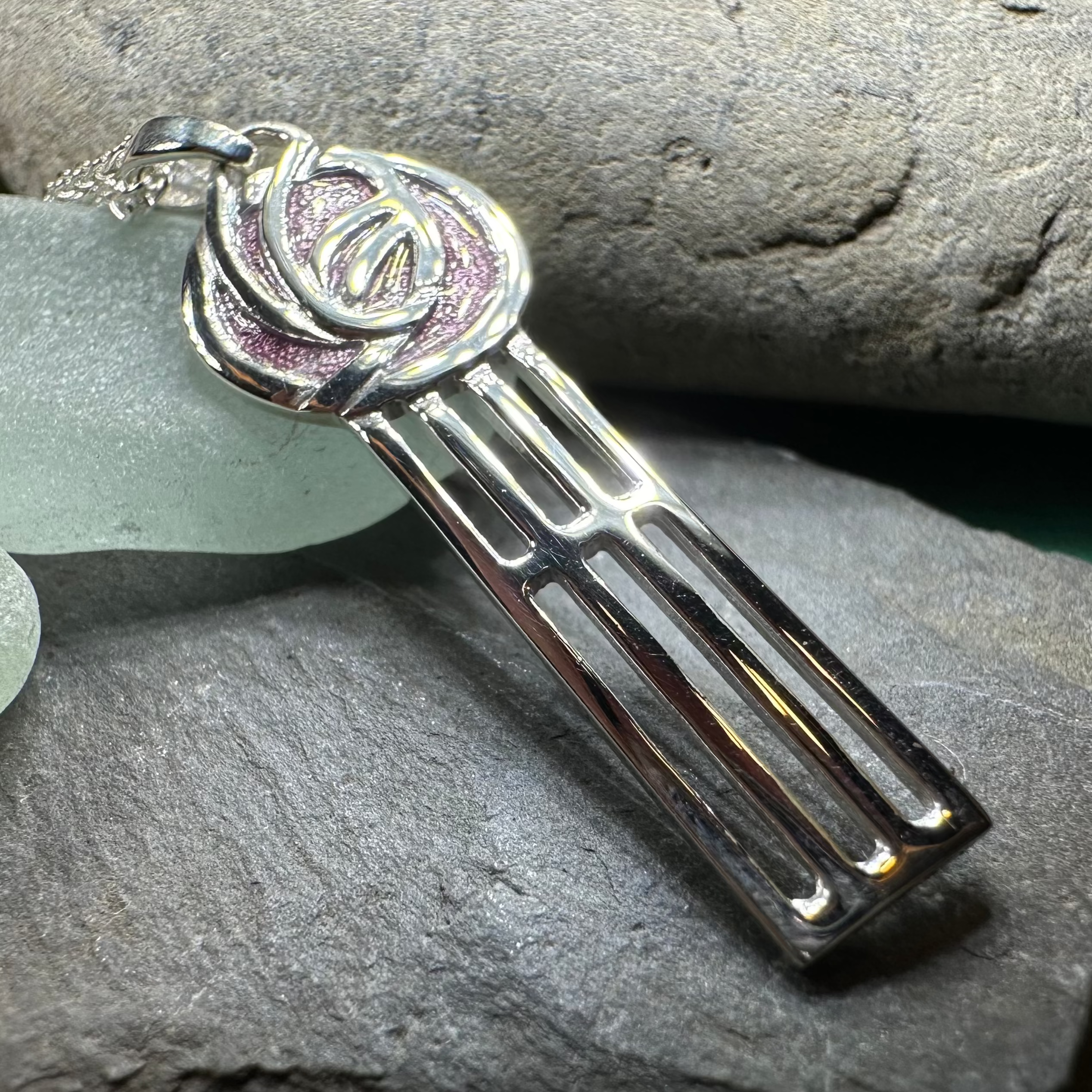 Mackintosh Beauty Rose Necklace - Made in Scotland