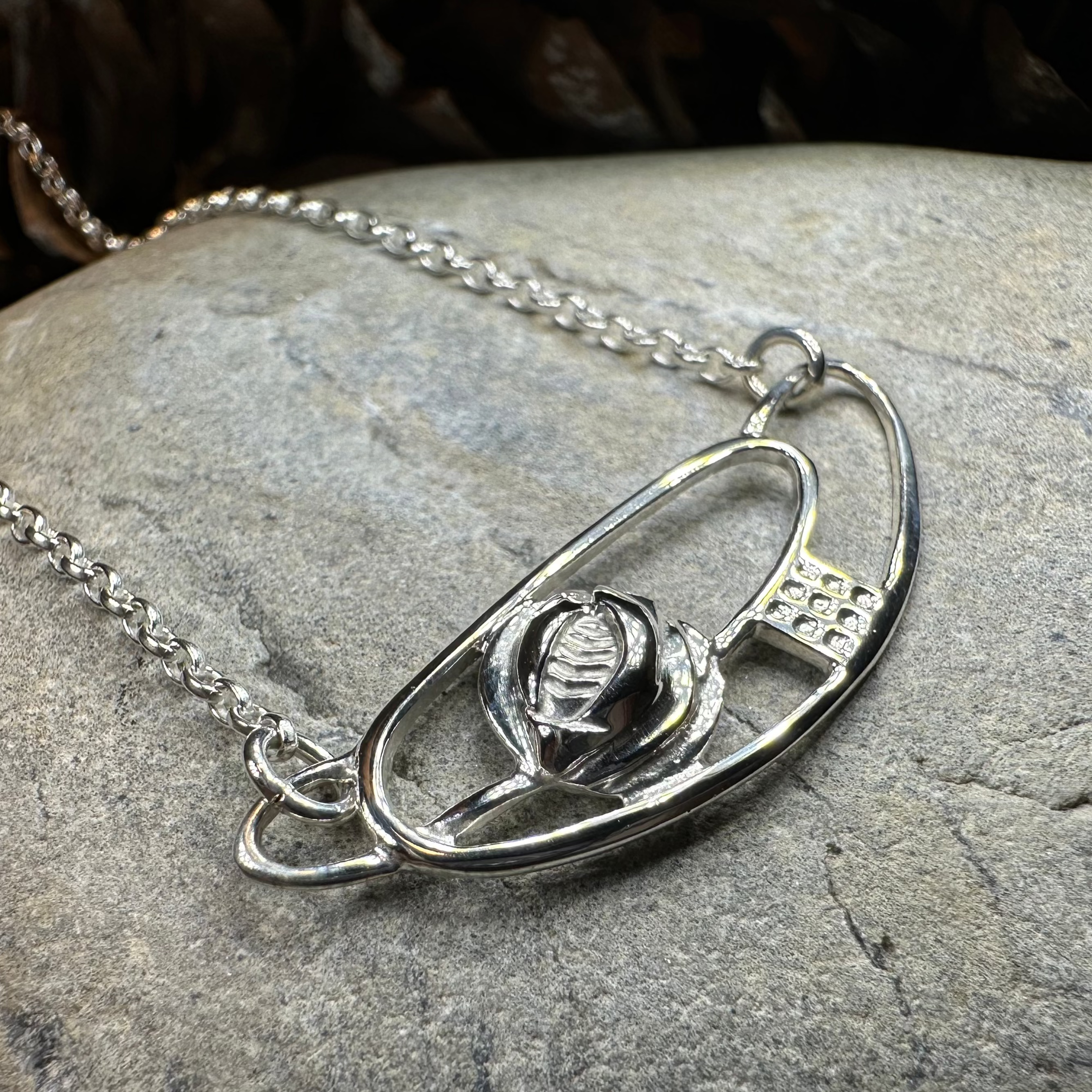 Scottish Mackintosh Rose Necklace