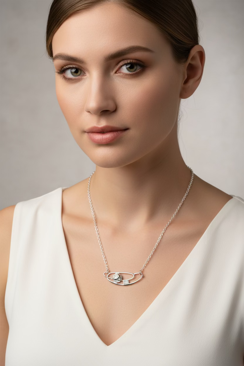 Scottish Mackintosh Rose Necklace
