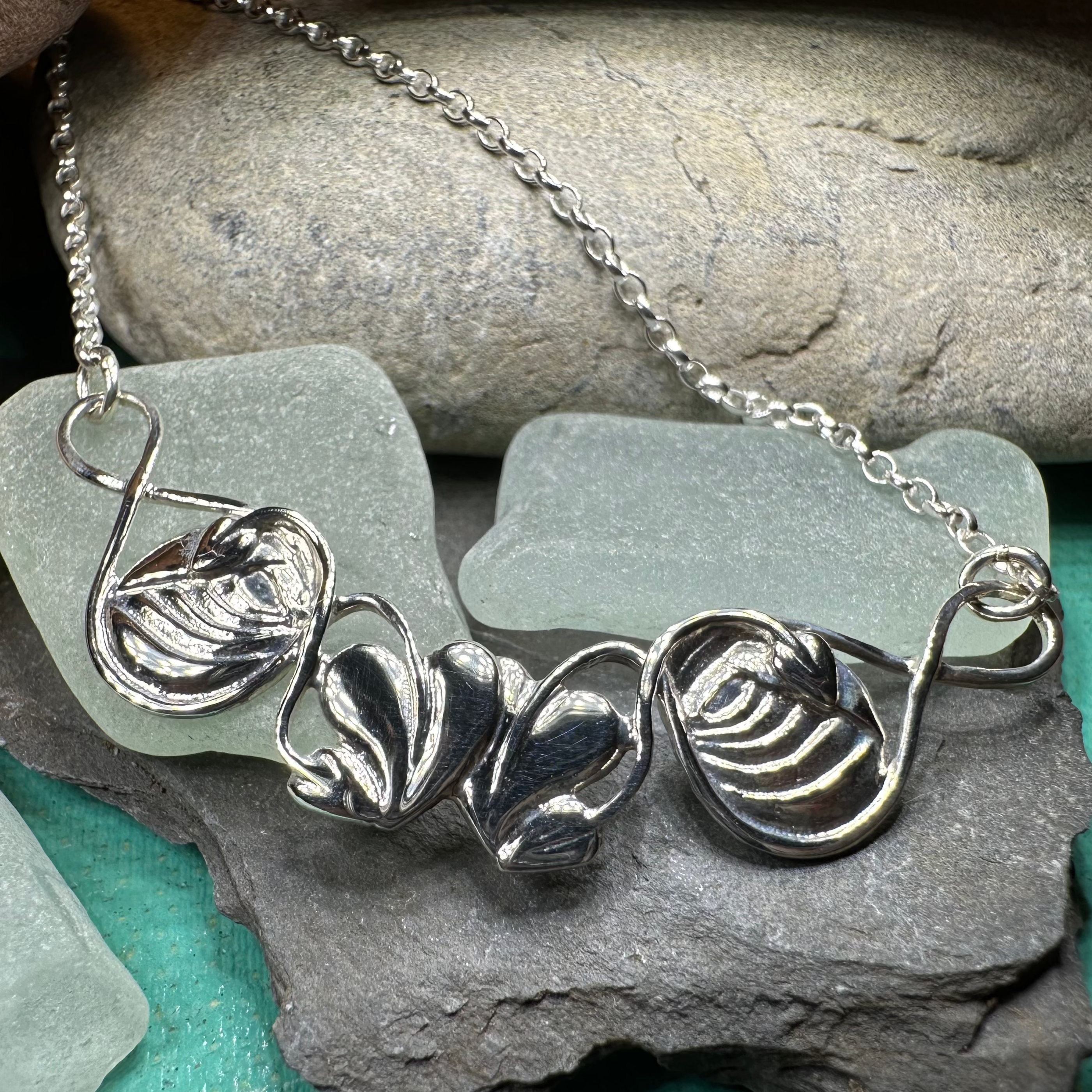 Mackintosh Leaves  Necklace - Made in Scotland
