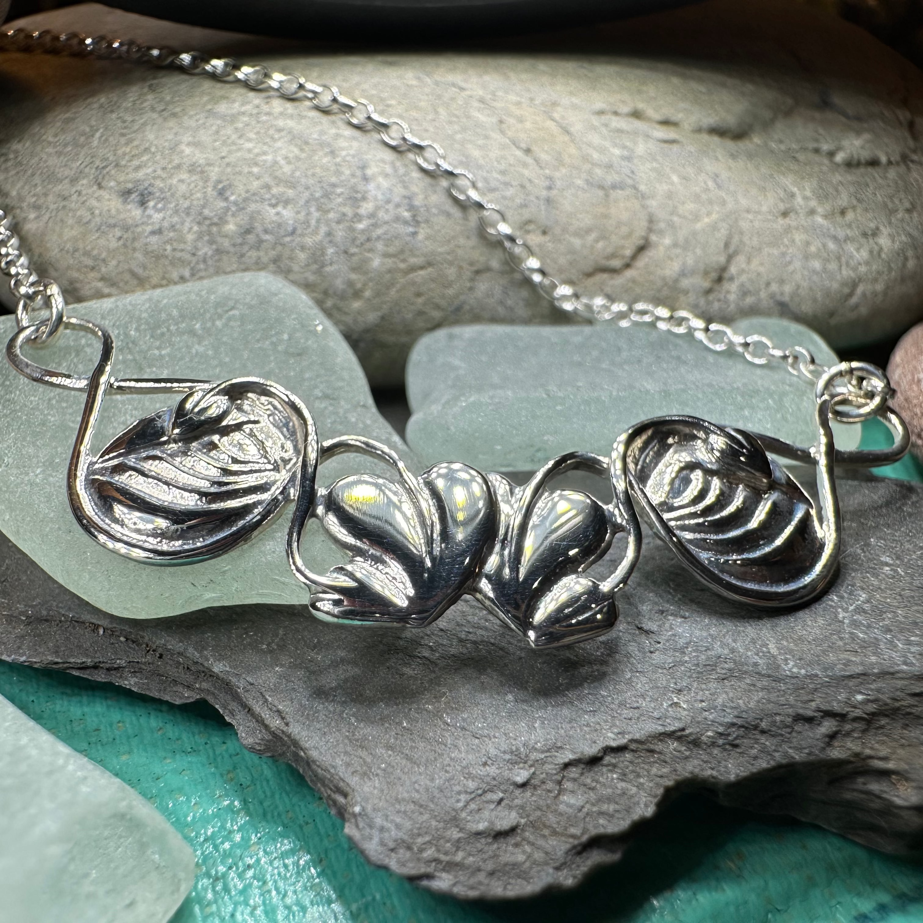 Mackintosh Leaves  Necklace - Made in Scotland