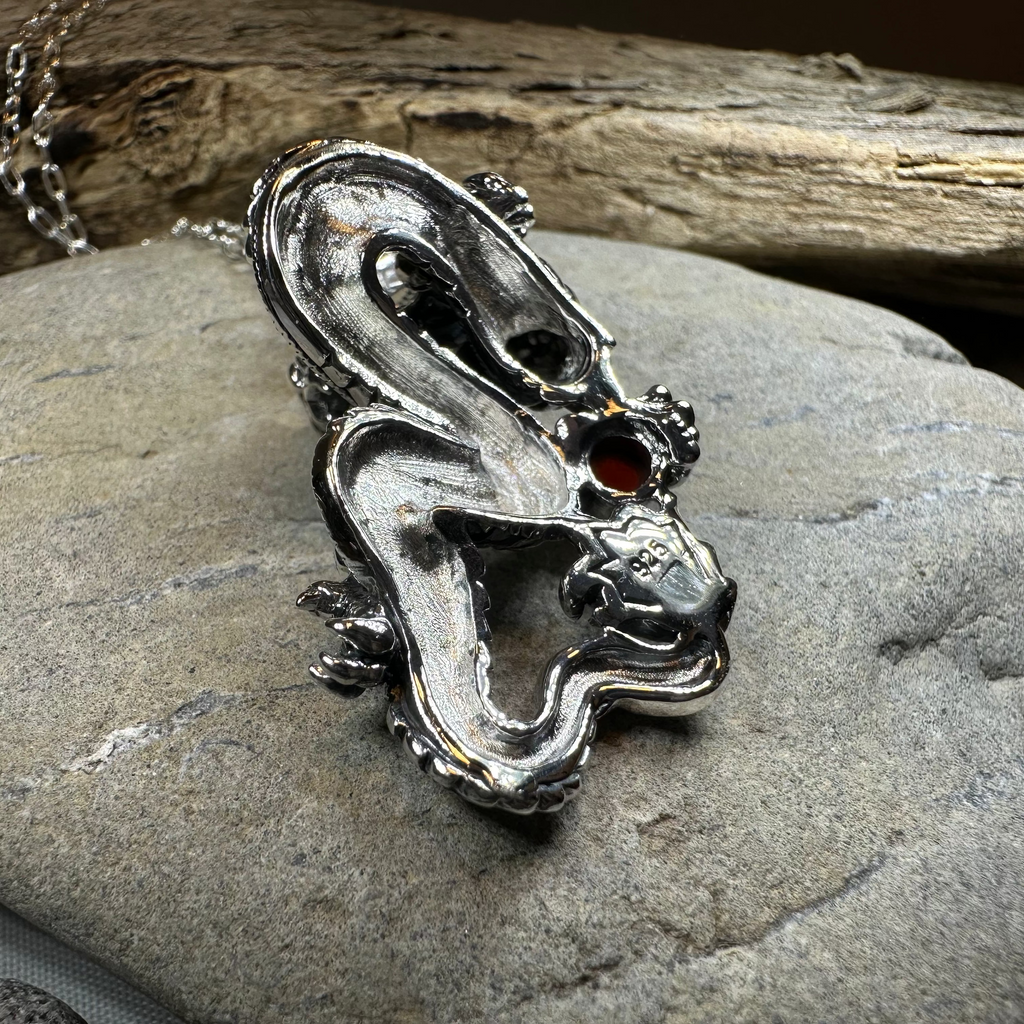 Celtic Rising Dragon Necklace