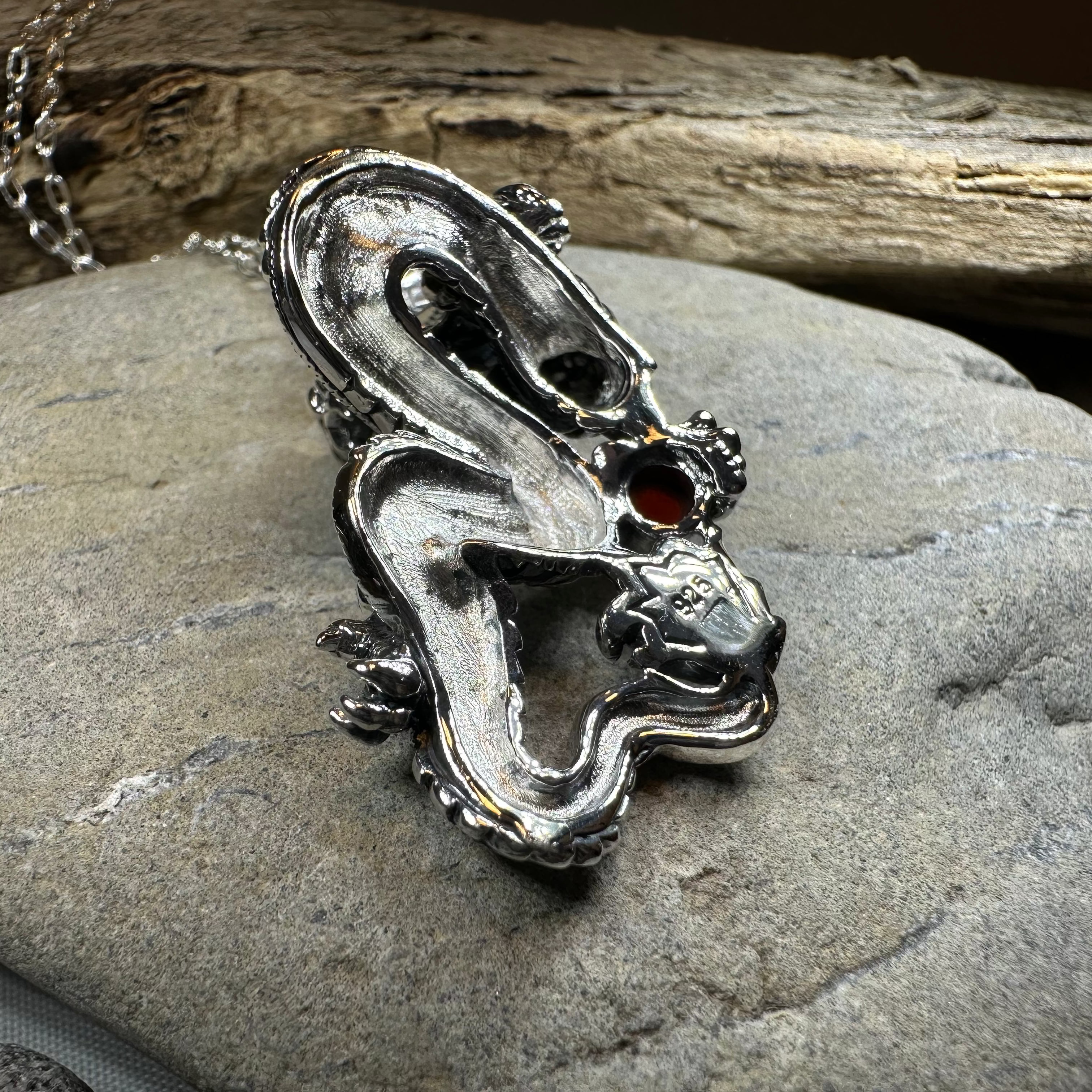 Celtic Rising Dragon Necklace