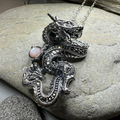 Celtic Rising Dragon Necklace