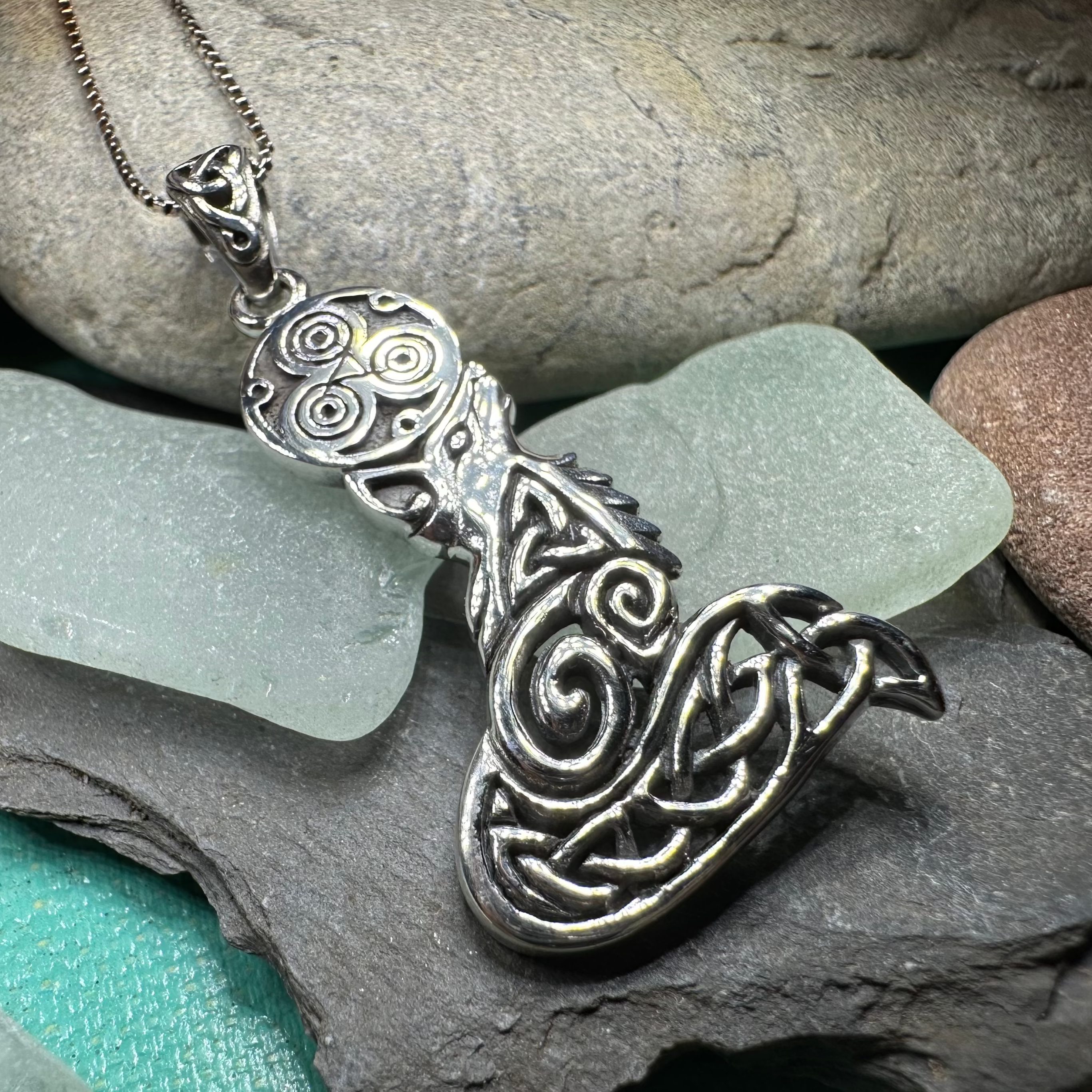 Celtic Forest Fox Necklace