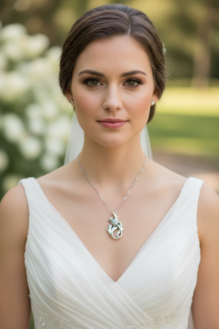 Daleina Scottish Thistle Necklace
