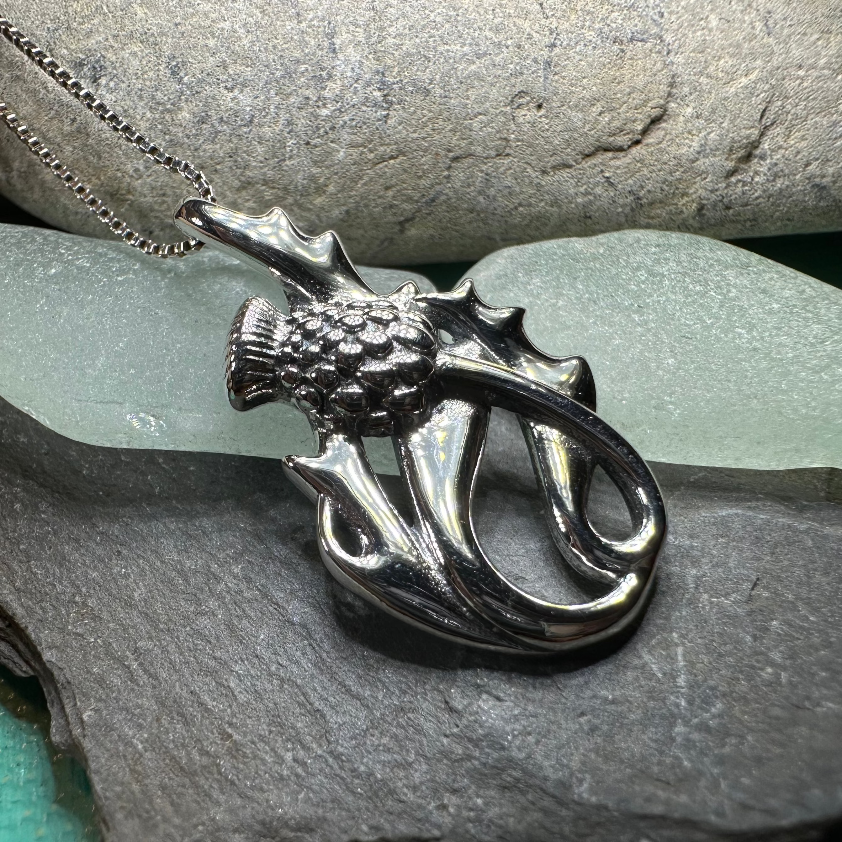 Daleina Scottish Thistle Necklace