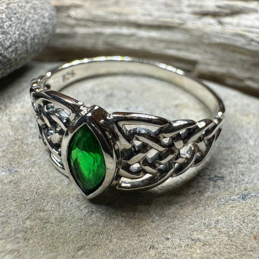 Emily Celtic Knot Ring in Sterling Silver