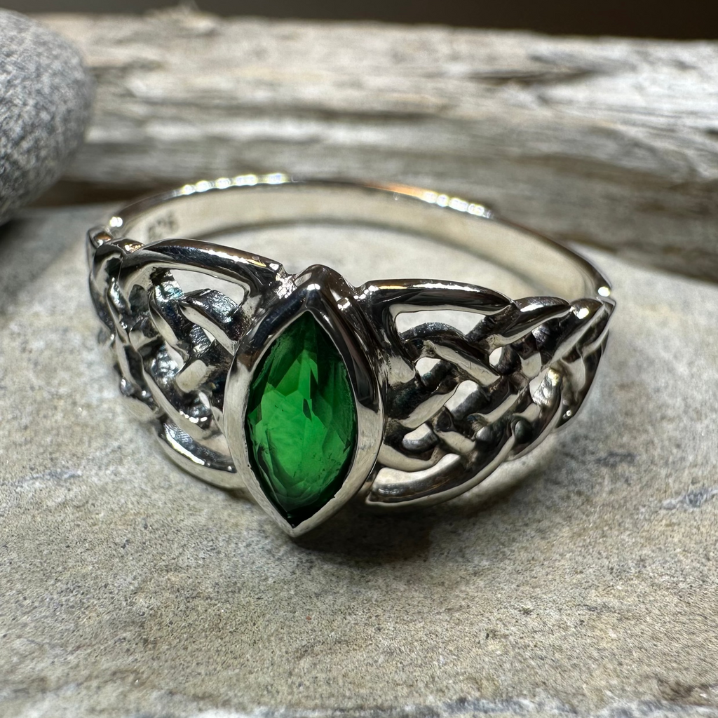 Emily Celtic Knot Ring in Sterling Silver