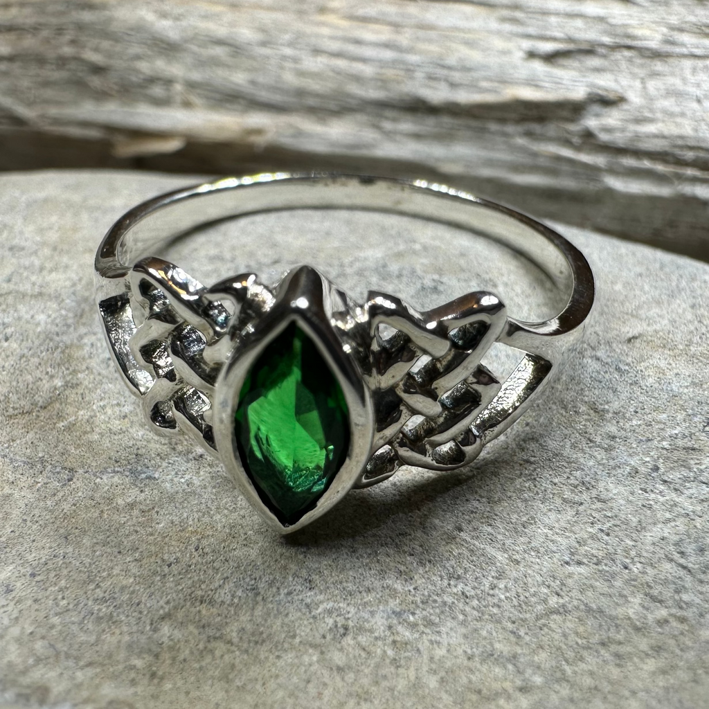 Cora Celtic Knot Ring in Sterling Silver