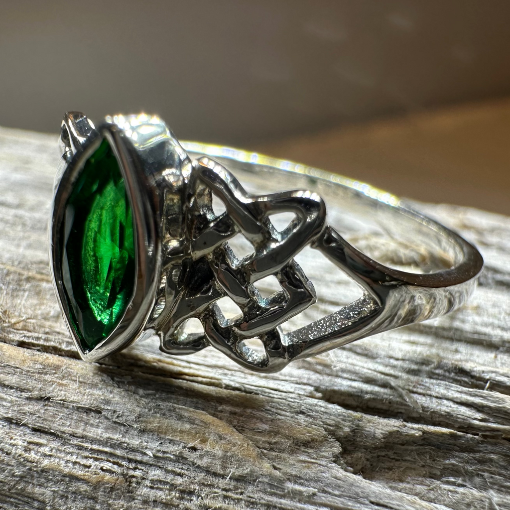 Cora Celtic Knot Ring in Sterling Silver
