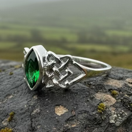 Cora Celtic Knot Ring in Sterling Silver