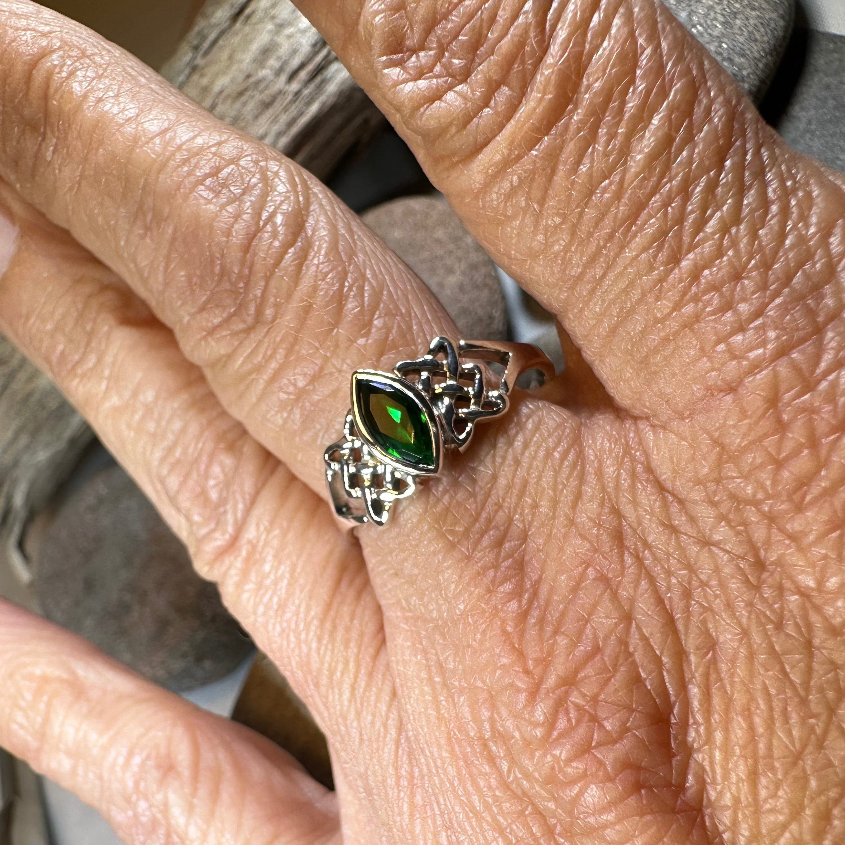 Cora Celtic Knot Ring in Sterling Silver