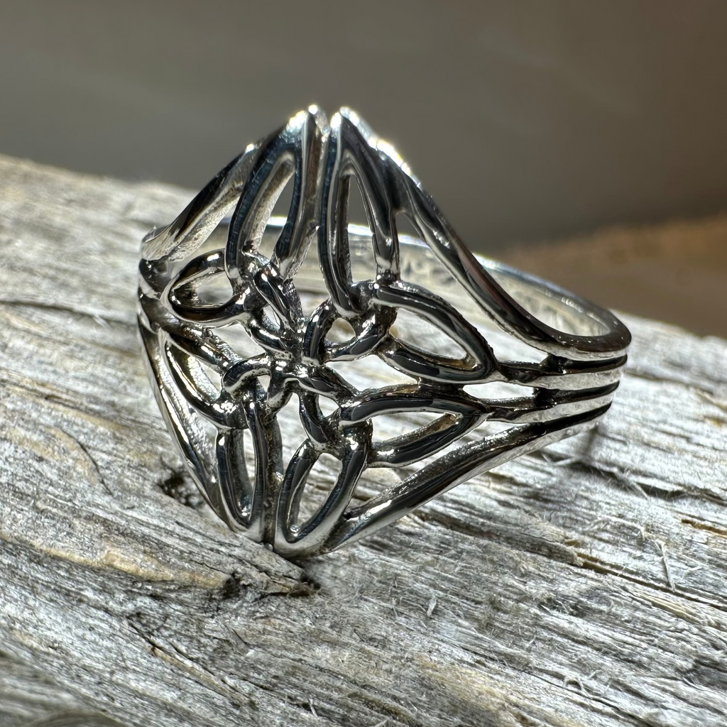 Lucinda Celtic Knot Ring in Sterling Silver