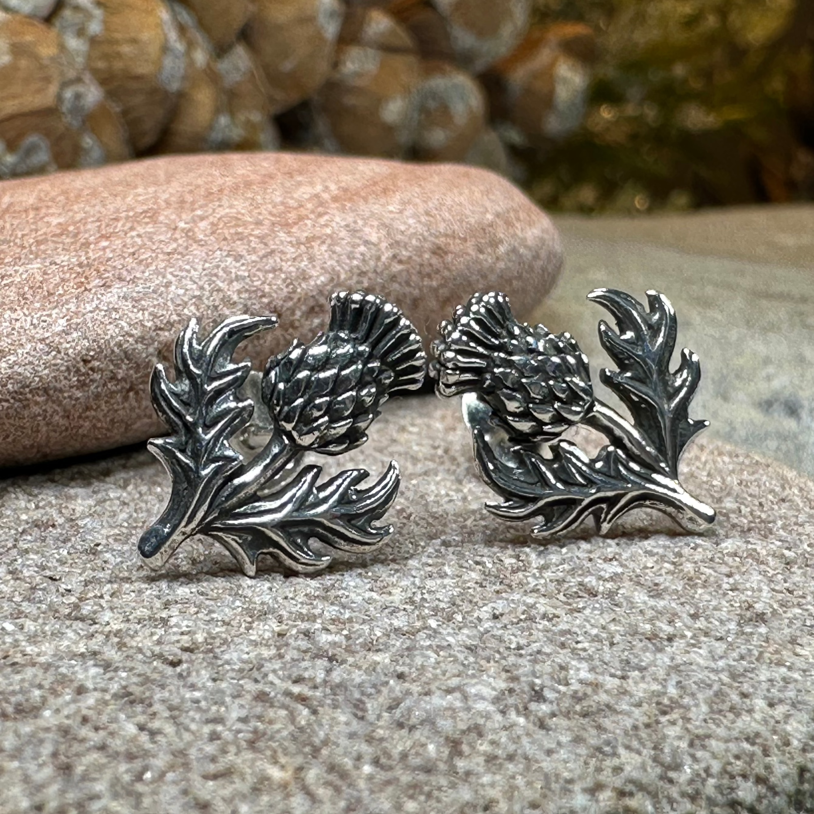 Wildwood Thistle Post Earrings