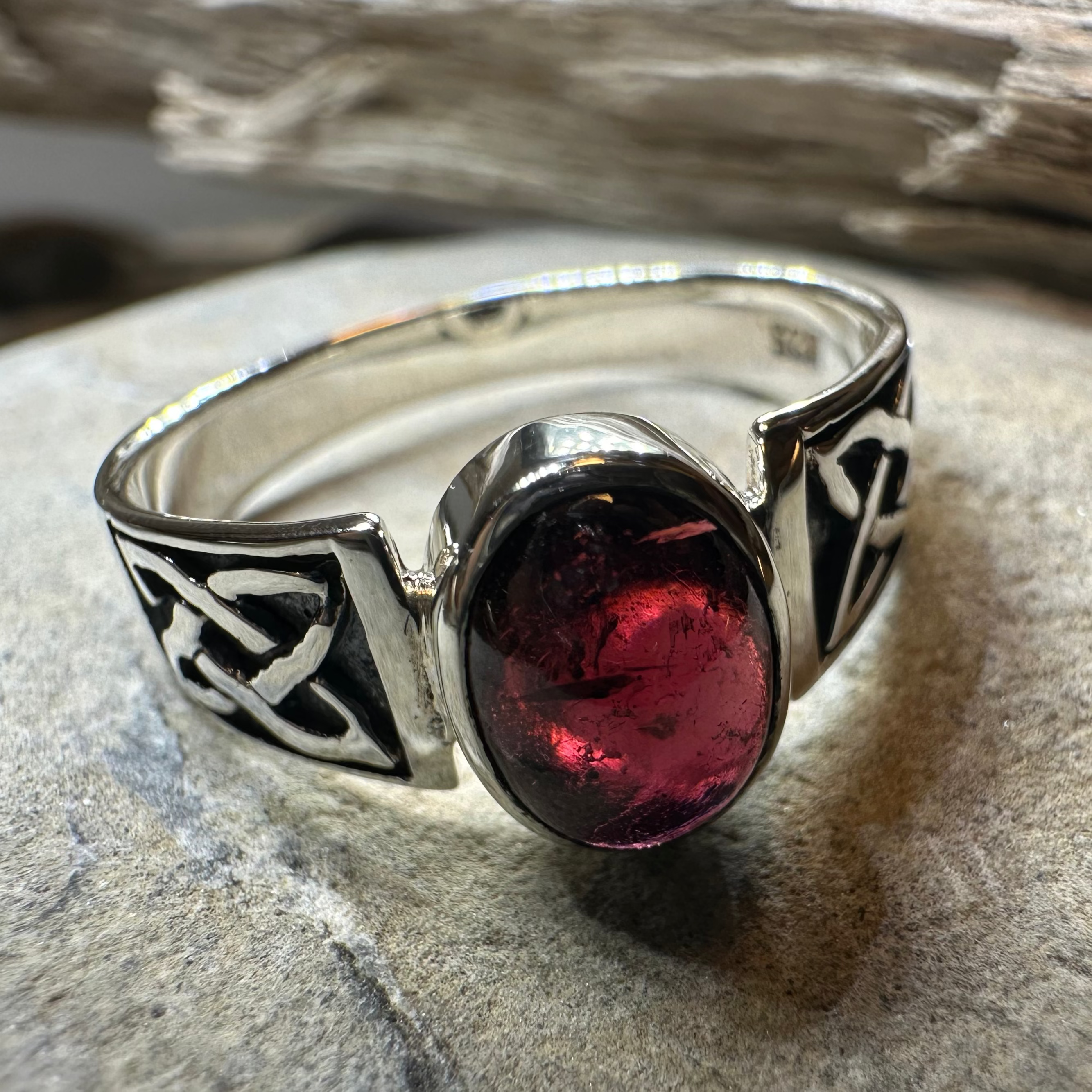 Syra Celtic Knot Ring in Sterling Silver